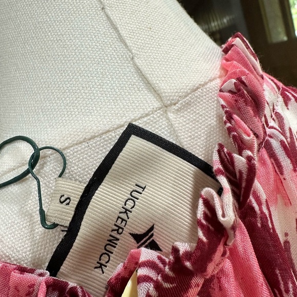 Tuckernuck TEXTURED DIAMOND LONG SLEEVE SALTY PALOMA CAFTAN size Small BNWT - Picture 10 of 11